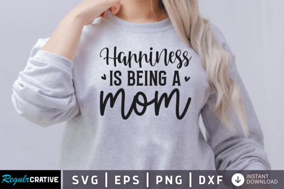 FREE Happiness is Being a Mom Svg: Graphics and Crafts for Real Projects
