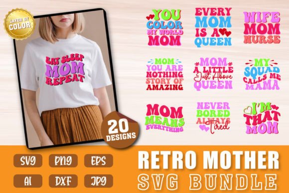Free Retro Mothers Day Svg Retro Mom Svg