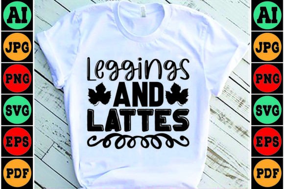 Leggings and Lattes Mom SVG Design