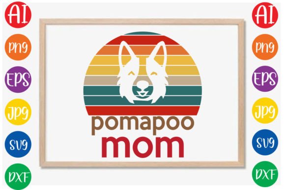 Pomapoo Mom SVG Design for Graphics and Crafts