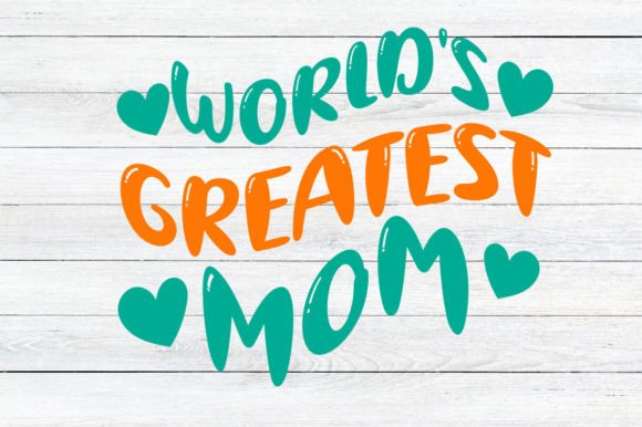 Retro World's Greatest Mom SVG Design