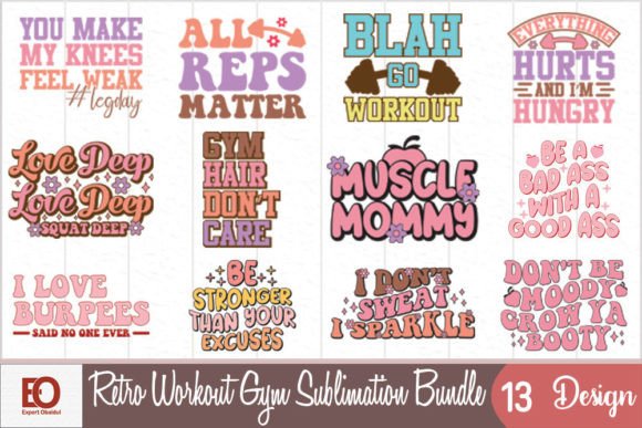 Workout T Shirt Gym SVG Design Bundle: Graphics for Crafts
